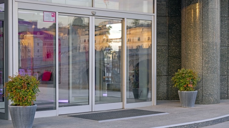 Front Entrance to Commercial Building